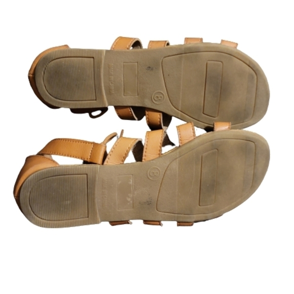 Old NAVY sandals strappy sandals shoes flats camel, tan slingback 8 gladiator - Picture 4 of 7